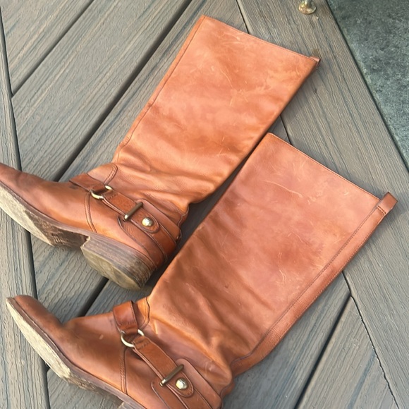 Coach Natale Harness Genuine Leather Riding Boots Size 39 - Picture 4 of 9